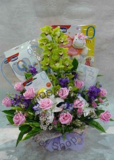 Baby Gift - Flower Arrangement - CODE 41992